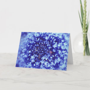 Blue Blume Grußkarte Karte