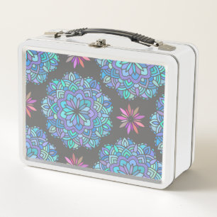 Blue Blume Mandala Metal Lunch Box
