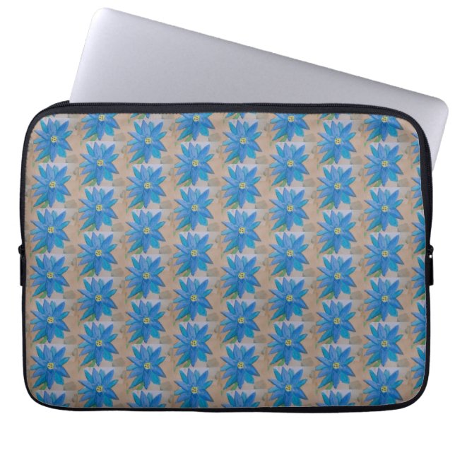 Blue Blume Notebook Sleeve (Vorderseite)