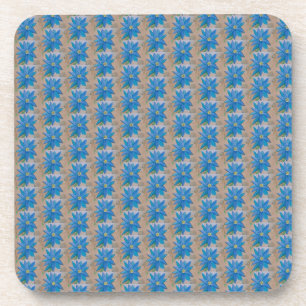 Blue Blume Plastic Untersetzer