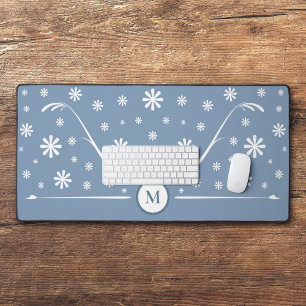 Blue Blume Power Monogram Desk Mat Schreibtischunterlage