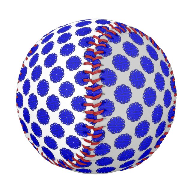 Blue Blume Ribbon von Kenneth Yoncich Baseball (Schrägansicht)
