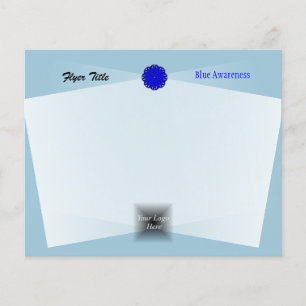 Blue Blume Ribbon von Kenneth Yoncich Flyer