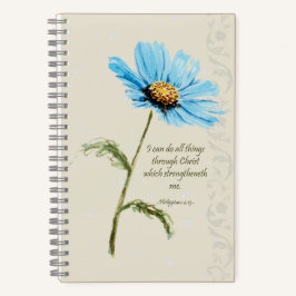 Blue Blume Scripture Journal Notizbuch