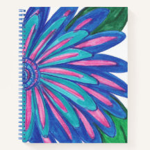 Blue Blume Spiral Notebook