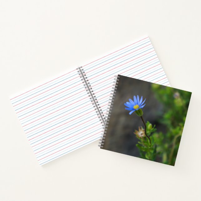 Blue Blume Spiral Notebook Notizbuch (Innenseite)