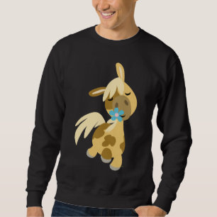 Blue Blume und Pony T - Shirt