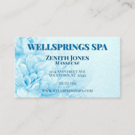 Blue Blume Wellness-Center Massage Visitenkarte