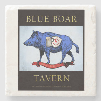 Blue Boar Tavern Marble Untersetzer