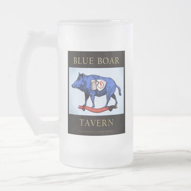Blue Boar Tavern Mattierte Tasse (Links)