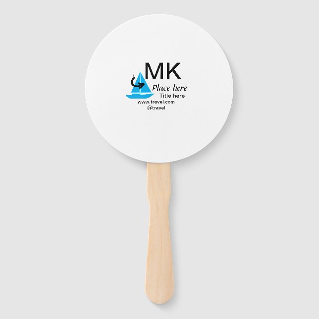 Blue boat Black Pfeil travel Agent blog Website Fächer (Vorderseite)