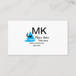 Blue boat Black Pfeil travel Agent blog Website Visitenkarte