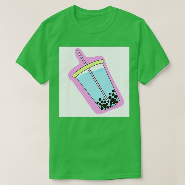 Blue Boba Tea T-Shirt (Design vorne)
