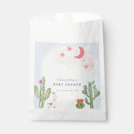 Blue Boho Arch Cactus Toys Boy Baby Shower Geschenktütchen