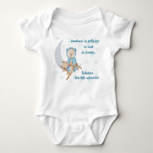 Blue Boho Bear Moon Baby Bekleidung Baby Strampler