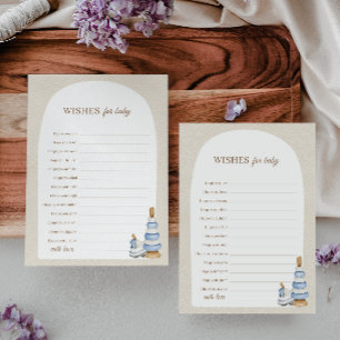 Blue Boho Blöcke und Spielzeug wollen Babyberatung Einladung