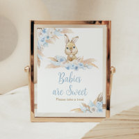 Blue Boho Bunny Baby Dusche Babys sind süß