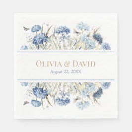 Blue Boho Garden Blume Hochzeiten von Napkins Serviette