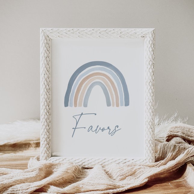 Blue Boho Rainbow Baby Duwer Favorit Schild (Von Creator hochgeladen)