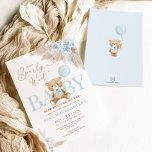 Blue Boho Teddy Bear Pampas Grass Boy Baby Dusche Einladung<br><div class="desc">Wir können frühzeitig auf die Ankunft des Babys warten! Dieses zauberhafte Teddy-Bär-Thema-Einladung ist sicher ein Lächeln auf die Gesichter Ihrer Gäste! Die Farben Blau, Braun und Beige machen dieses Design zu einem idealen Ort für eine Babydusche. Personalisieren Sie die Einladung mit Ihren Daten und wenn Sie gewollt, um den Stil...</div>