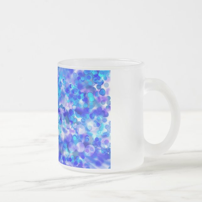 Blue Bokeh 92015 Tasse (Rechts)