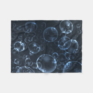 Blue Bokeh Fleecedecke