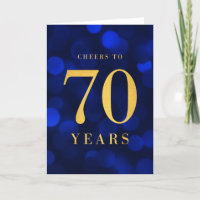 Blue Bokeh Gold jubelt auf 70 Jahre Geburtstag