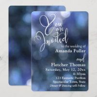 Blue Bokeh Light & Typografie 32 Wedding 1