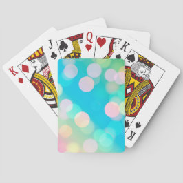 Blue Bokeh Lights spielen Karten Spielkarten