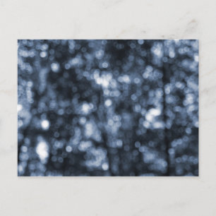 Blue Bokeh Postcard Postkarte