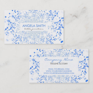 Blue Bokeh Visitenkarte