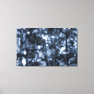 Blue Bokeh Wrapped Canvas Leinwanddruck