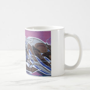 Blue Bonehead Graffiti Kaffeetasse