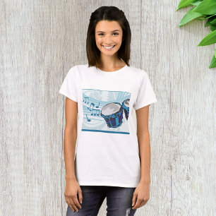 Blue Bongo Drum Music T-Shirt