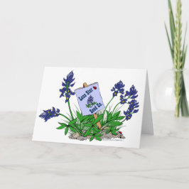 Blue Bonnets Wildblumen Greetings von TEXAS Karte