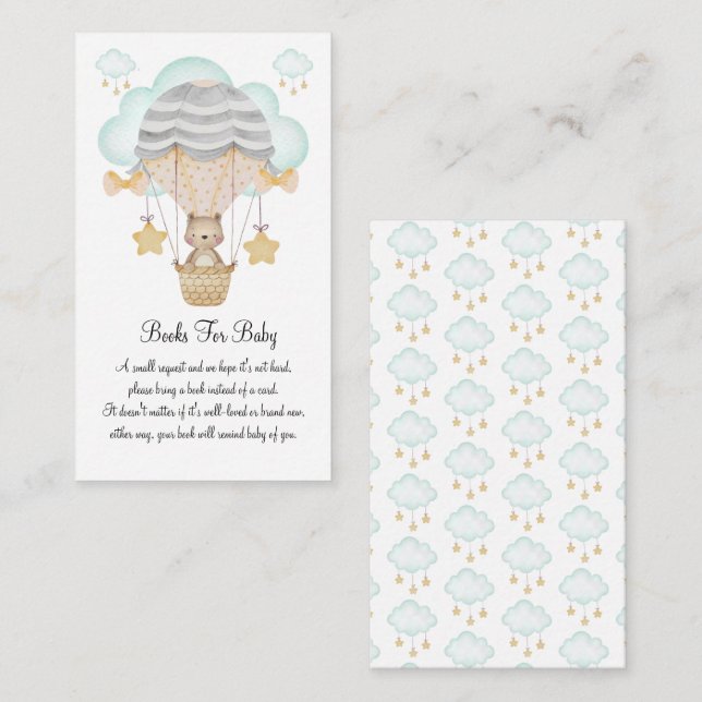 Blue Books für Baby Begleitkarte (Vorne/Hinten)