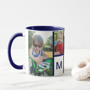 Blue Border Kid's Lieblingsanfänger Foto Keepake Tasse