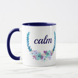 Blue Bouquet Calm Kaffee Morning Tasse