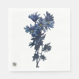 Blue Bouquet Paper Napkin Serviette