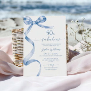 Blue Bow 50 & fabelhafte Einladung zum Geburtstag