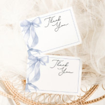 Blue Bow Baby Dusche