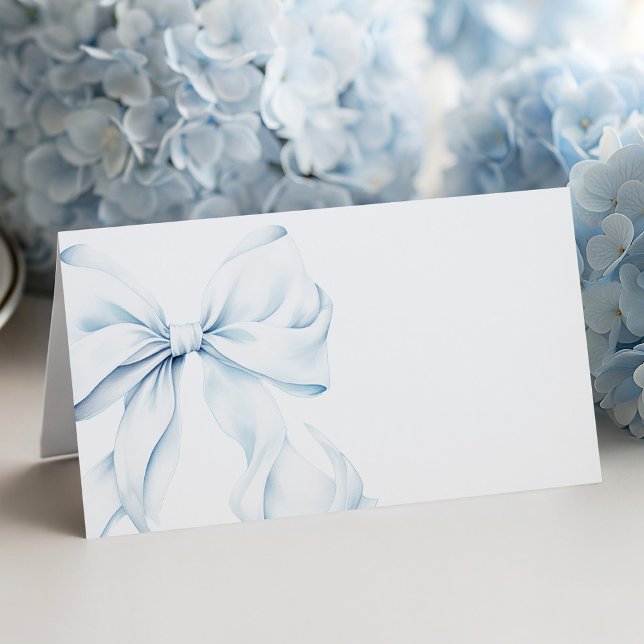 Blue Bow - Baptism Place Cards (Von Creator hochgeladen)