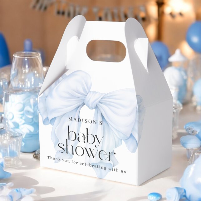 Blue Bow Boy Baby Dusche Danke Geschenkschachtel (Von Creator hochgeladen)