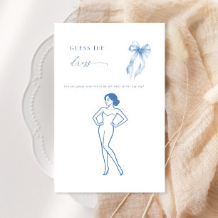 Blue Bow Brautparty rät das Dress Game