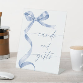 Blue Bow Cards und Geschenke Sockelschild