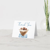 Blue Bow Espresso Martini Babydusche