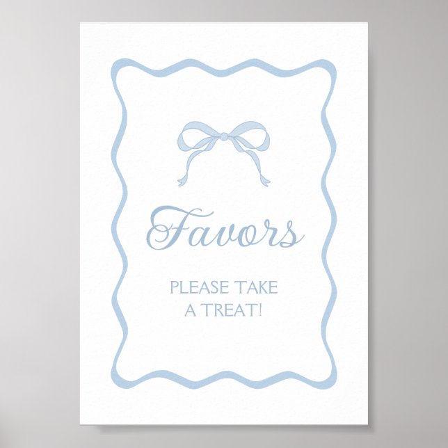 Blue Bow Favor Poster (Vorne)