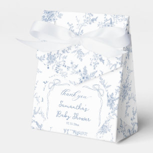 Blue Bow Floral Baby Dusche Geschenkschachtel