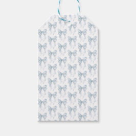 Blue Bow  Geschenkanhänger