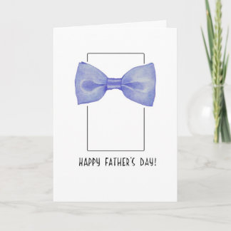 Blue Bow Krawatte Vatertag Karte